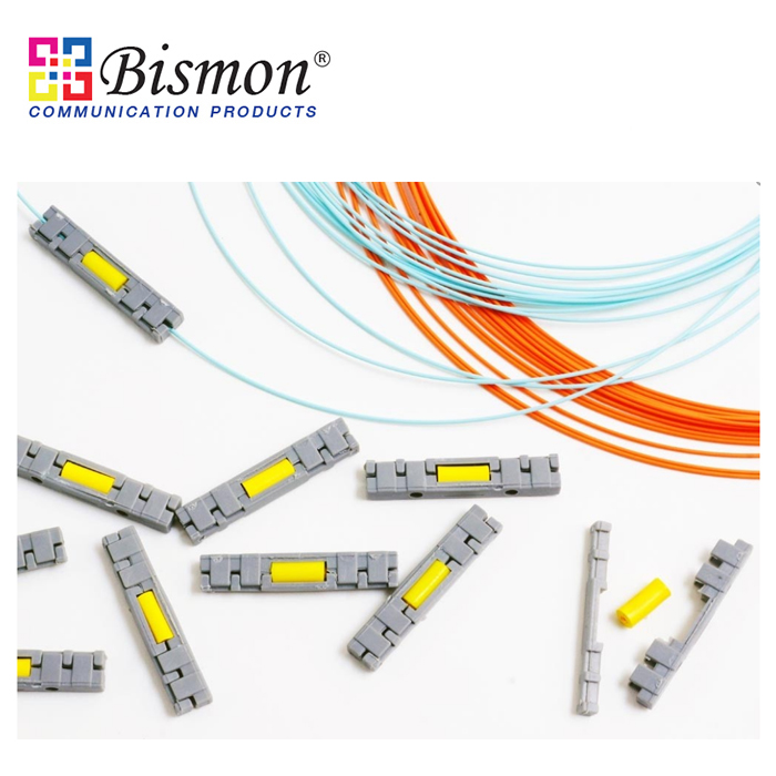 อุปกรณ์เชื่อมต่อแท่งใยแก้ว Mechanical Splice for 125um Clad Fiber SM or MM
